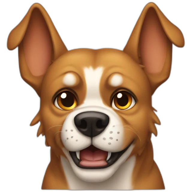 snarling dog emoji