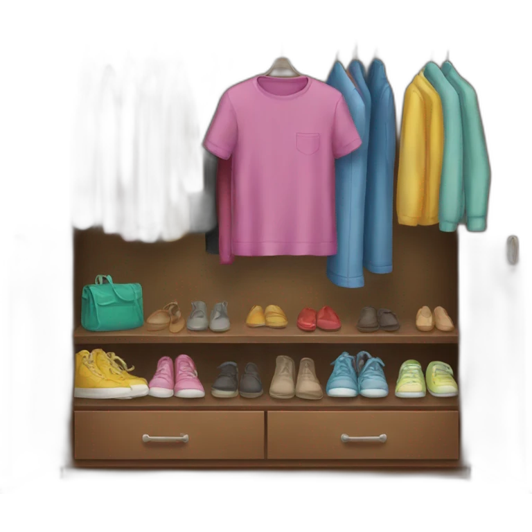 closet with clothes emoji