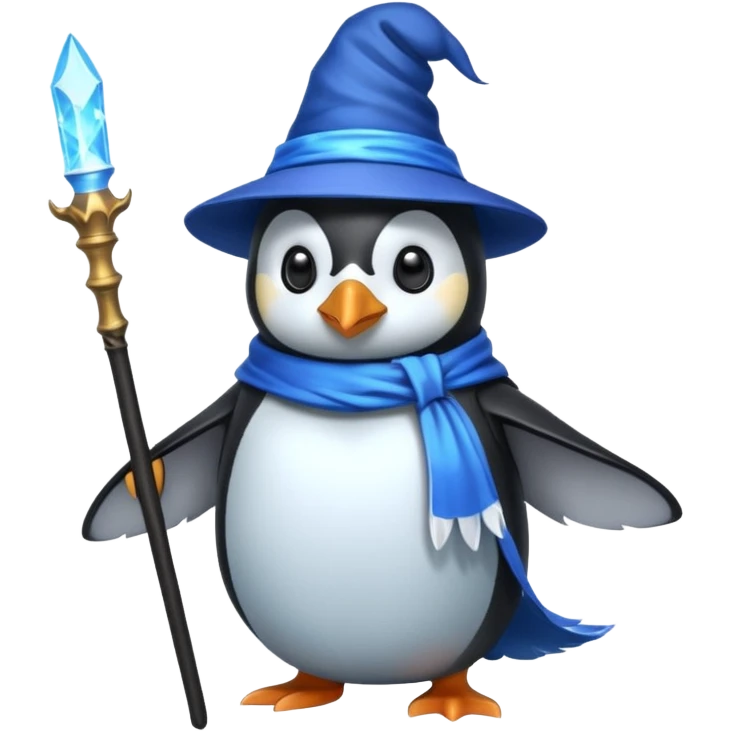 Penguin Wizard emoji
