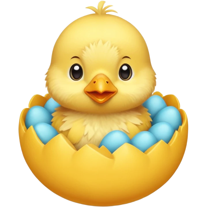Hatching baby chicken  emoji