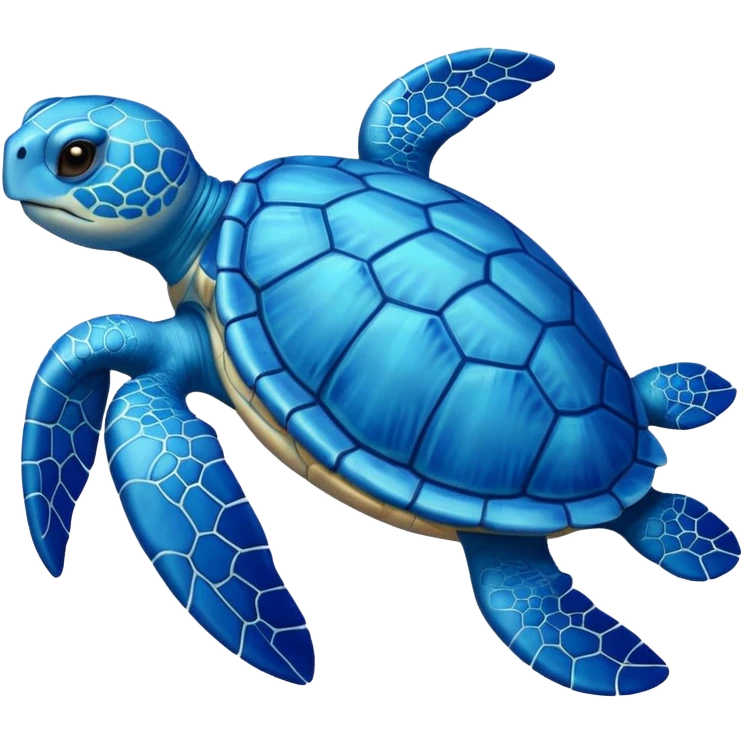 a blue turtle emoji