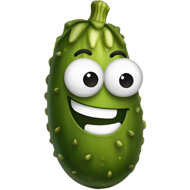 Pickle with smile  emoji