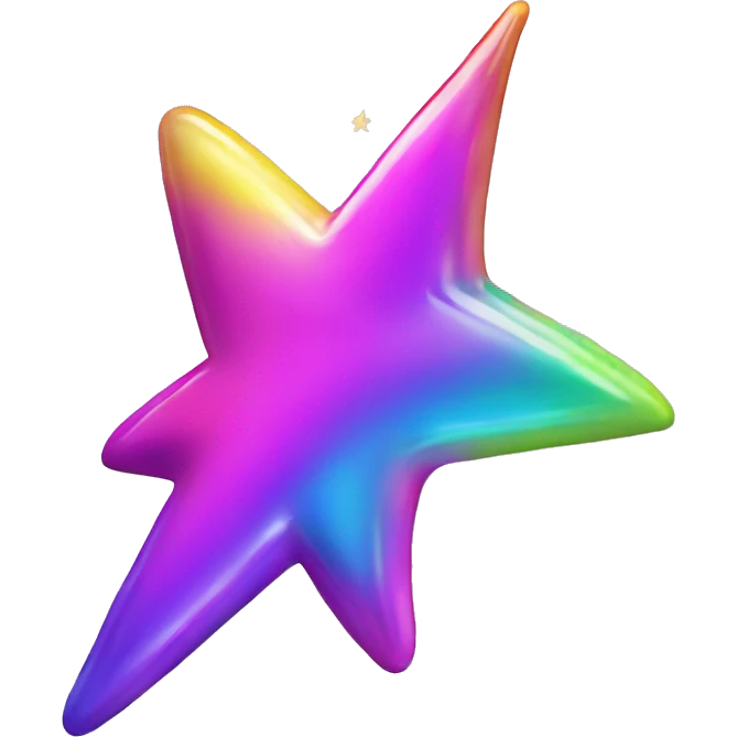 lisa frank shooting star emoji