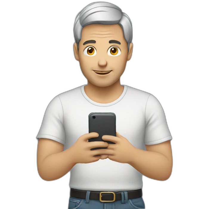 Man using mobile  emoji