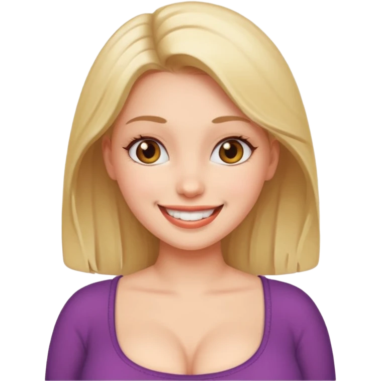 Girl with big boobs emoji