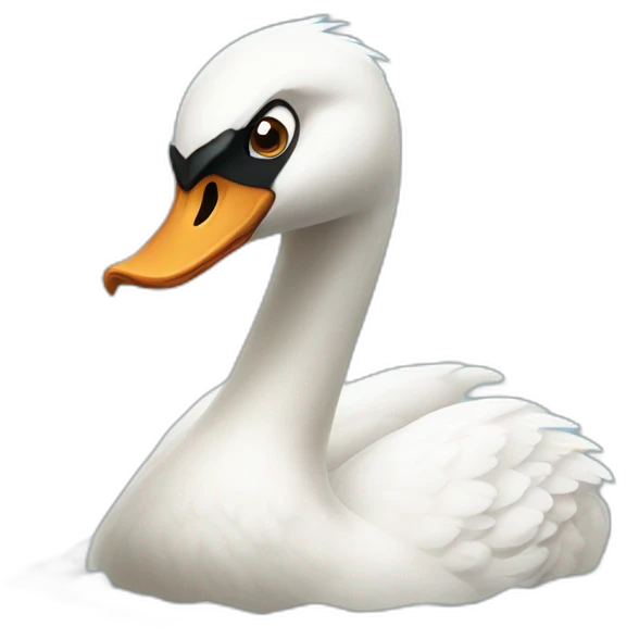 Angry swan emoji