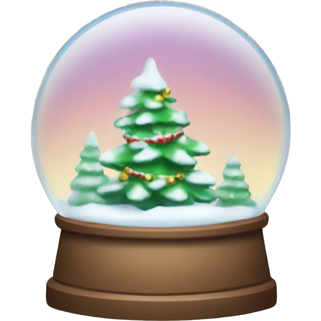 cute christmas snow globe  emoji