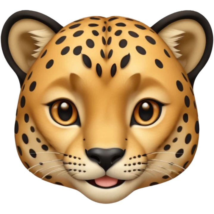 Tête de guépard qui sourit emoji