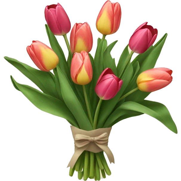 Bouquet of tulips emoji