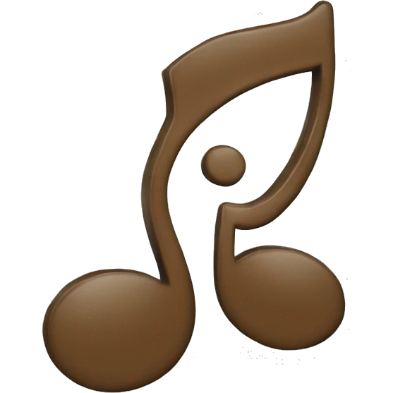 music note with hear emoji