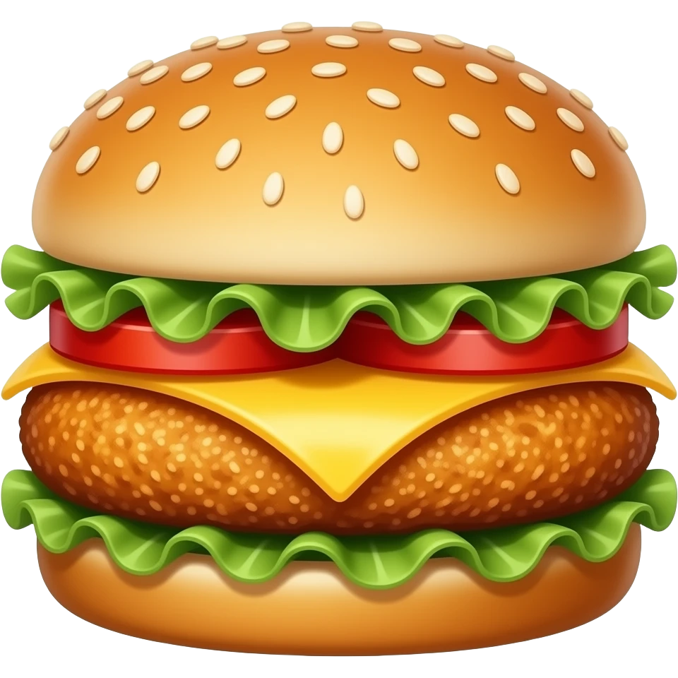 chicken burger emoji