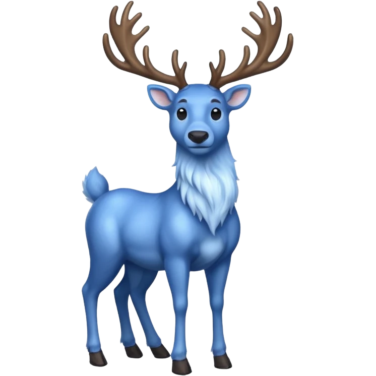 blue raindeer emoji