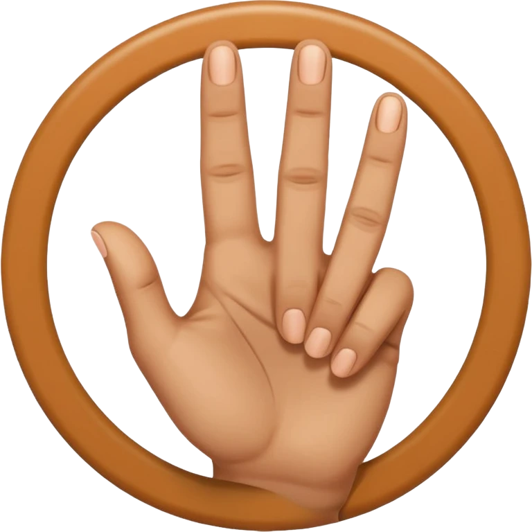 hand gesture representing 'ok', thumb and index finger forming a circle, emoji style emoji