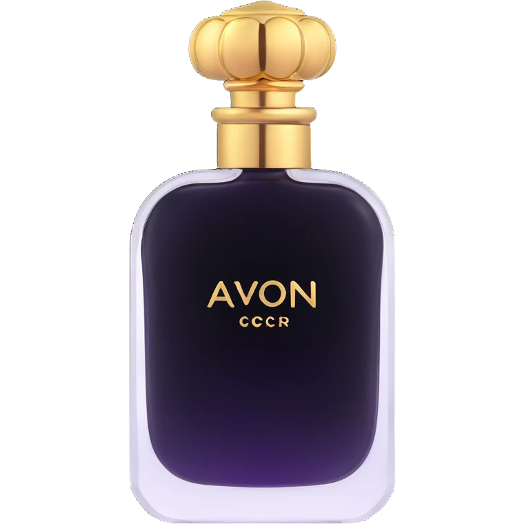 Elegant AVON perfume bottle with gold cap emoji
