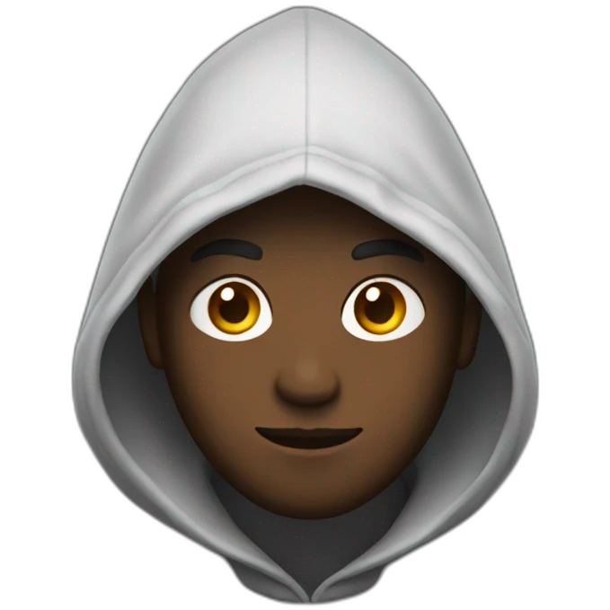 Men with hood emoji