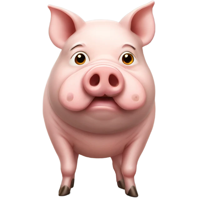 Pig with human body emoji