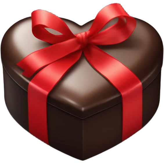 heart chocolate box black red emoji