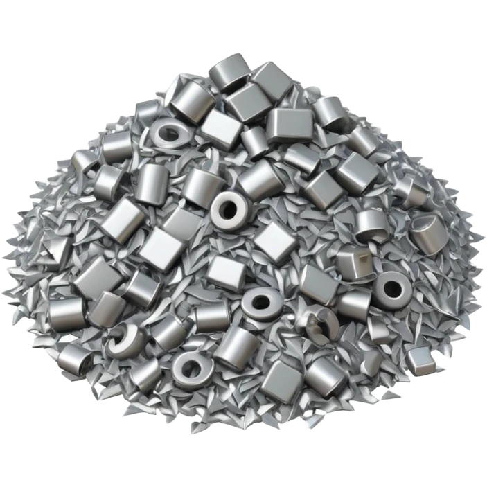 Magnet suck in metal emoji