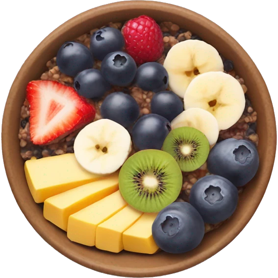 acai bowl with toppings emoji