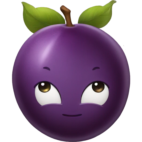 Plum emoji