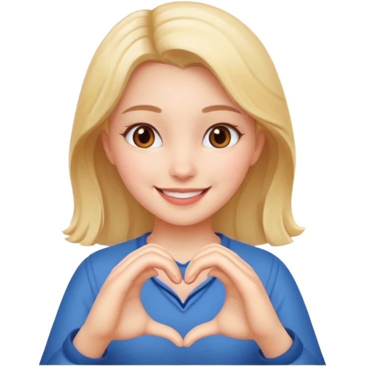 Heart hand girl  emoji