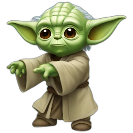 yoda qui fait patin a glace emoji
