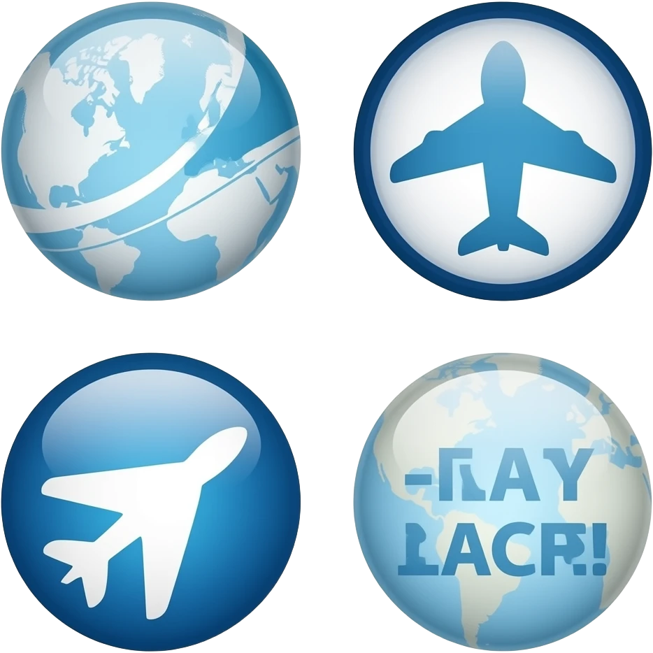 make multiple airline logos that are real emoji