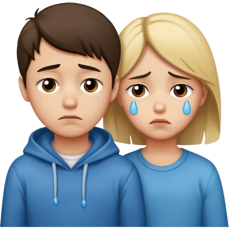 boy and girl heart break emoji