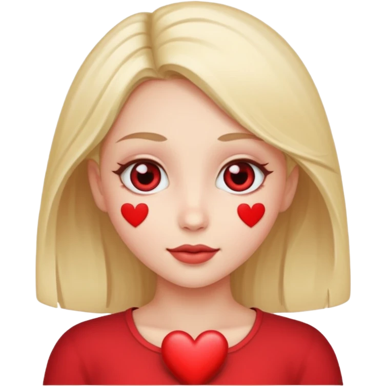 Girl with heart eyes emoji