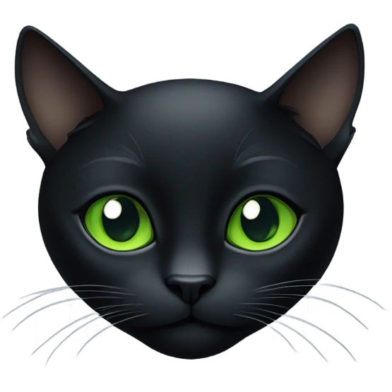 Black cat w emoji