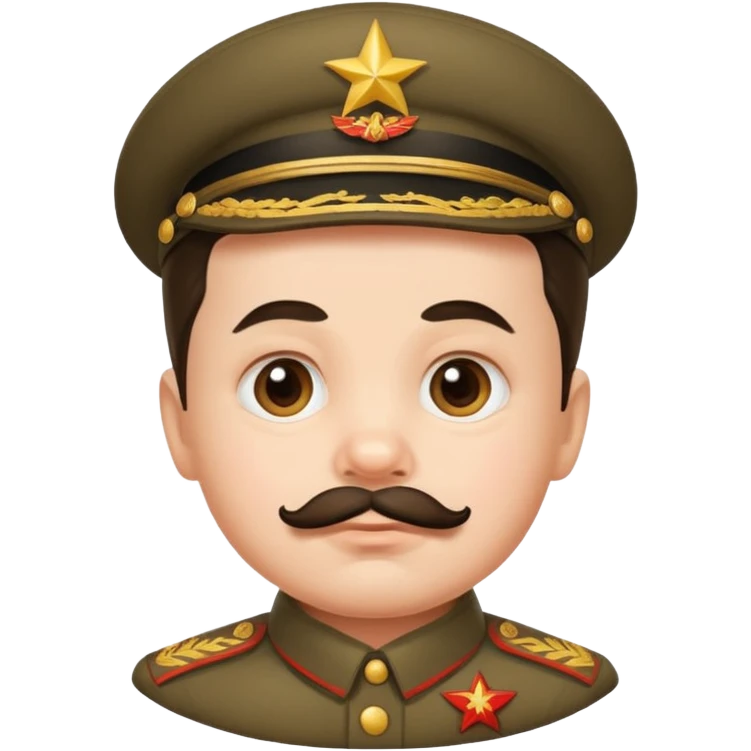 Cute baby face Stalin emoji