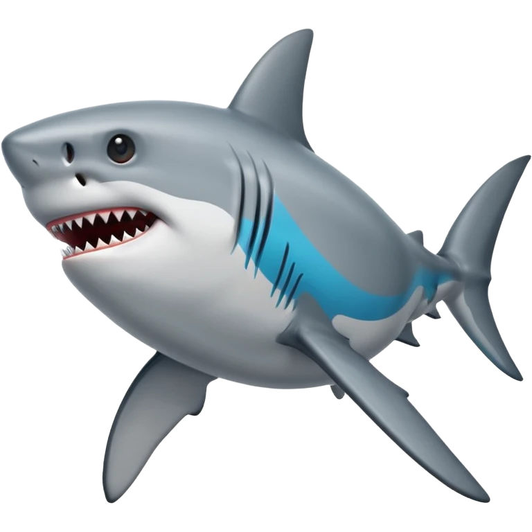 White shark svg emoji