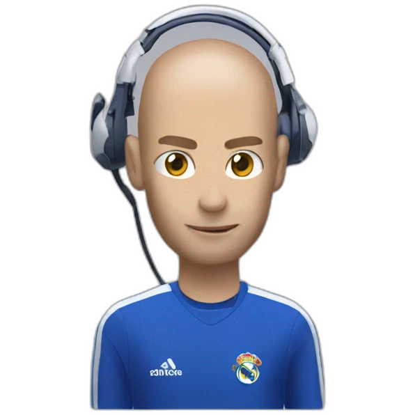 phone on the head of zidane emoji