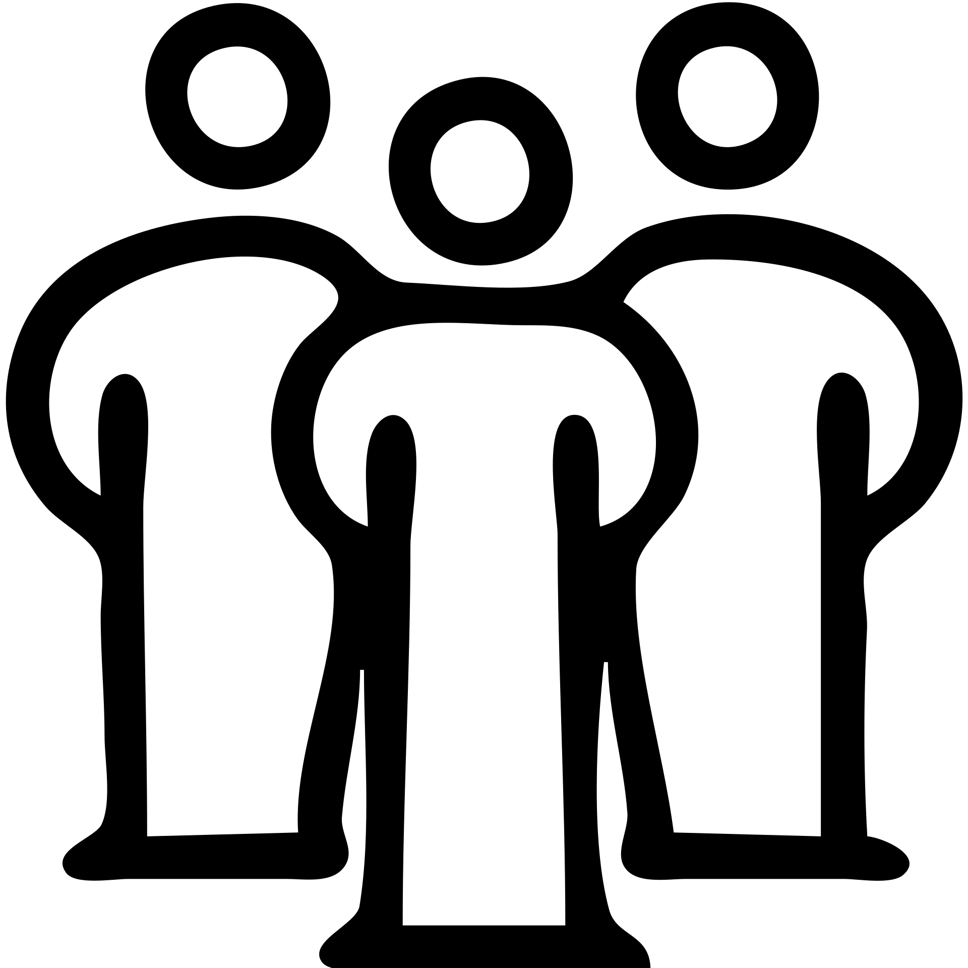 A small group of people standing together, simple icon style emoji