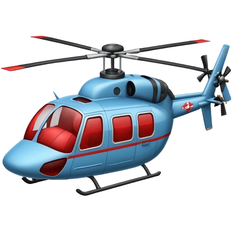 scary helicopter with gore blood and horror accents emoji