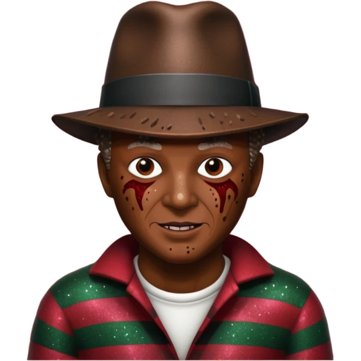 glitter freddy krueger emoji