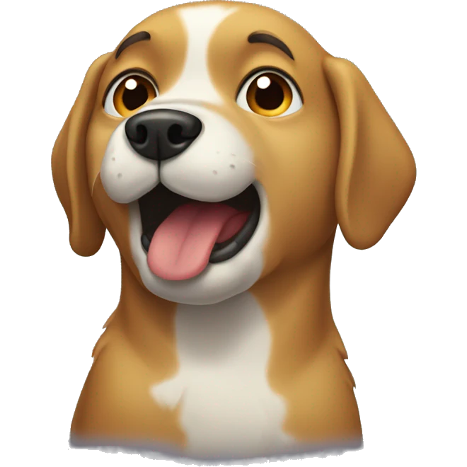 Dog crying emoji