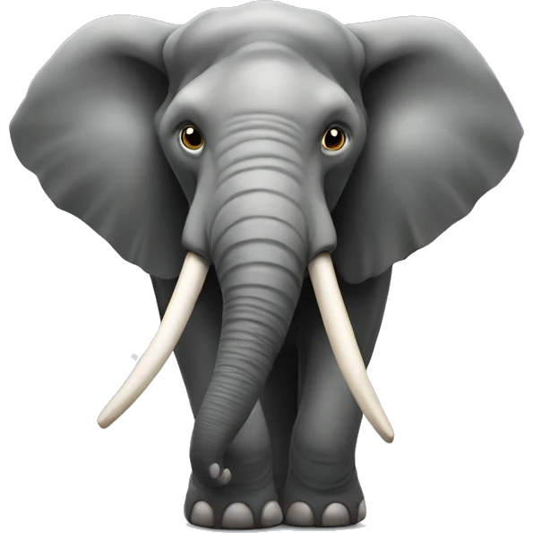 Un elefante con un lazo  emoji
