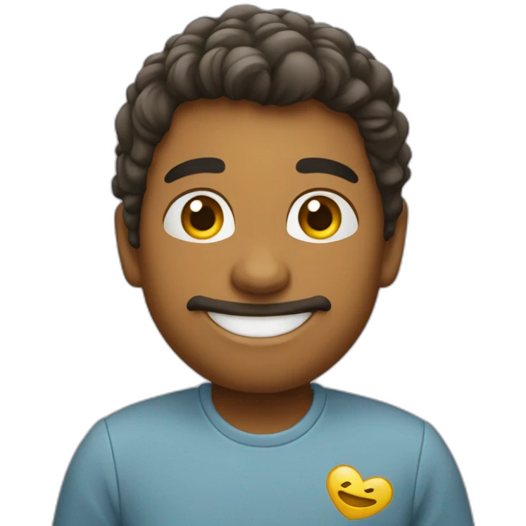 Coração sorrindo emoji