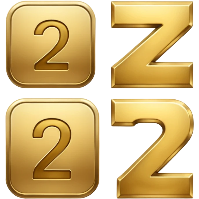 icons for paid subscriptions at different levels with the number 2 emoji