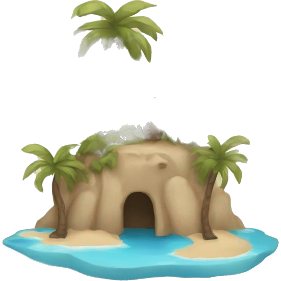 Beige asthetic Island  emoji