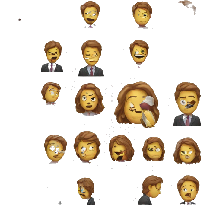 funny break from office emoji
