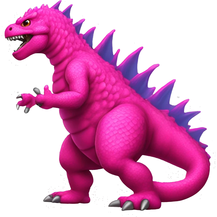 Hot pink Godzilla  emoji