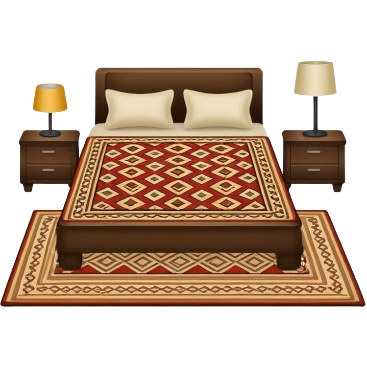 Rug near bed emoji