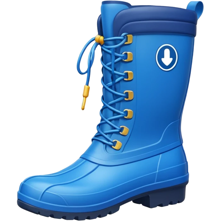 blue waterproof boots emoji