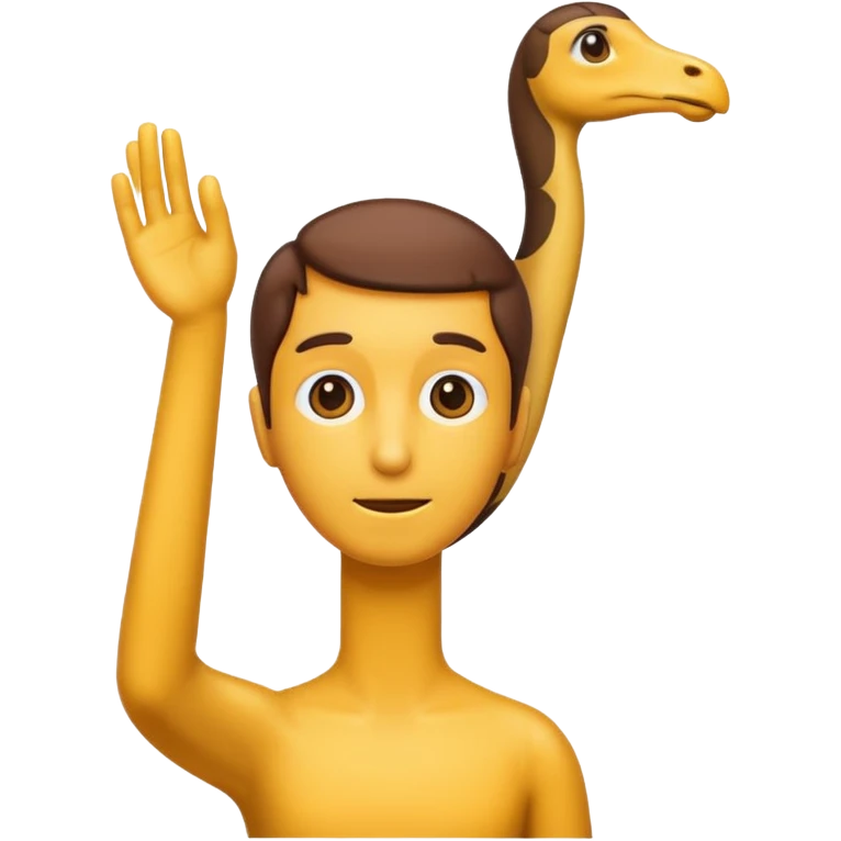 Long neck human emoji