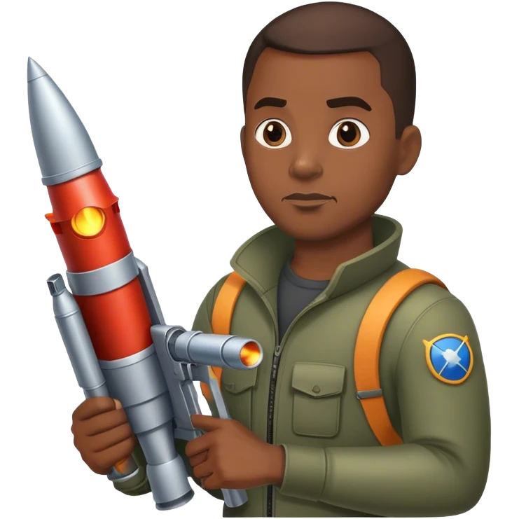 a nigga with a rocket launcher emoji