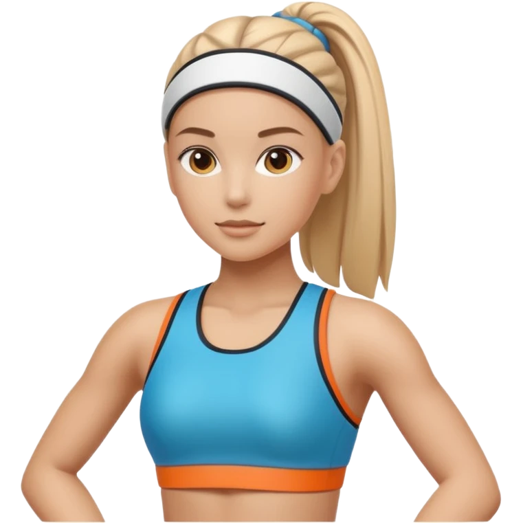 intelligence artificielle femme sportive emoji