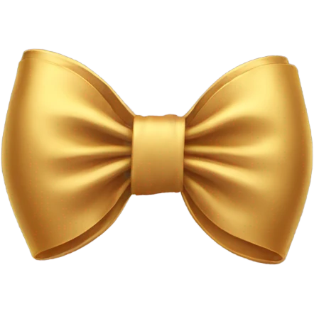 golden wearing a bow emoji