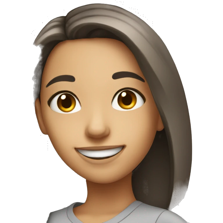 smiling girl taking a selfies emoji